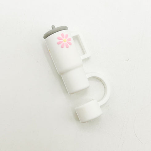 Outdoor Cup Lid Straw Cap Silicone Anti-plug Accessories Cute Tumbler Straw Toppers for Tumblers, Dust-Proof Drinking Straw Caps for Reusable Straws Tips